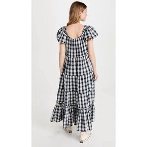 Morning Glory Gingham ~ five-tiered Nightingale Dress